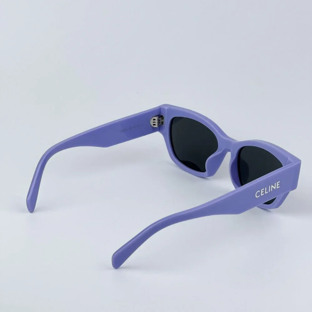 Celine CL40197U 78A MONOCHROMS BRAND NEW Sunglasses Lilac Smoke Unisex Cat Eye - Picture 6 of 10
